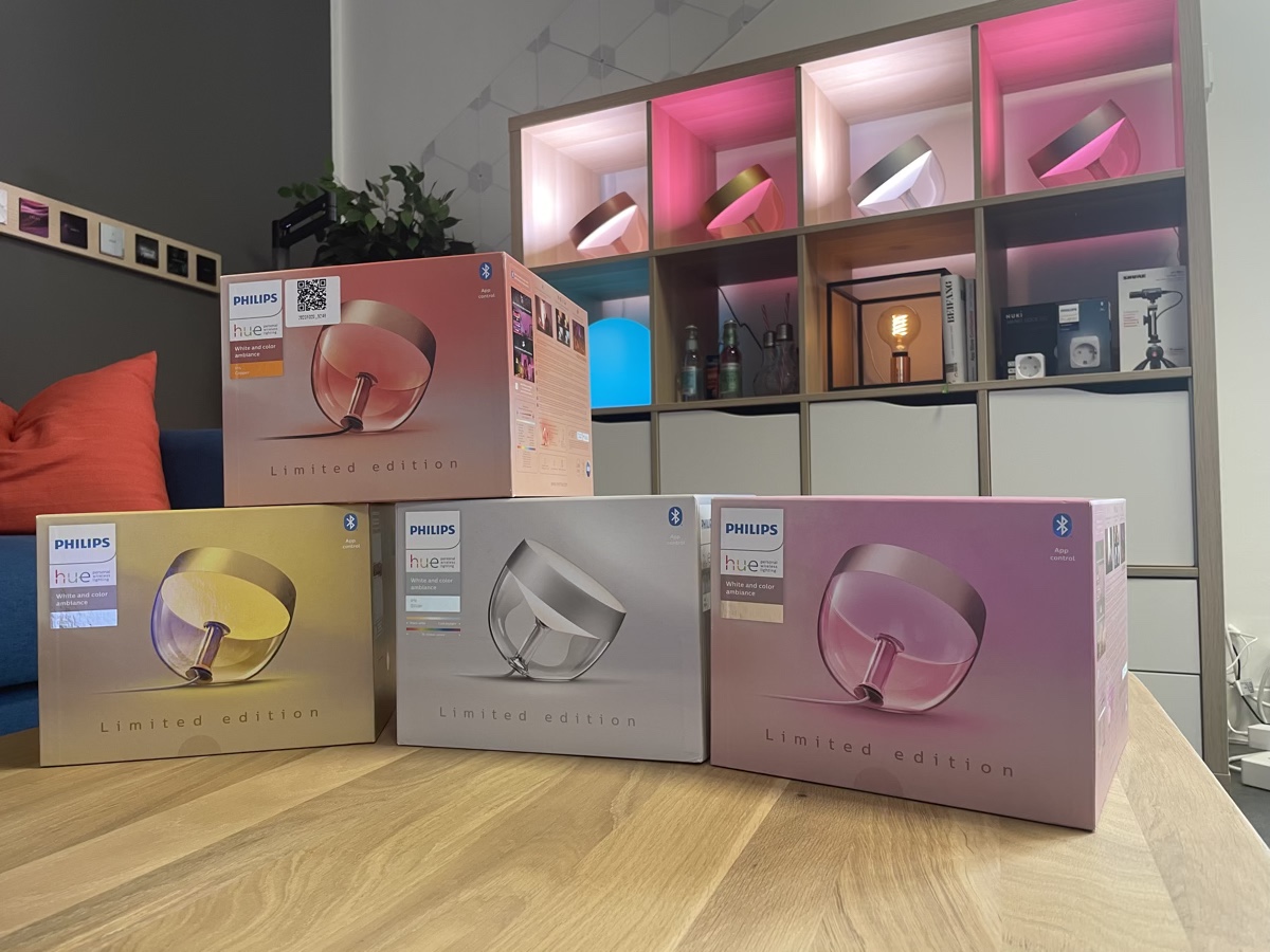 Hueblog: Philips Hue Iris Limited Edition: All four colours at a glance