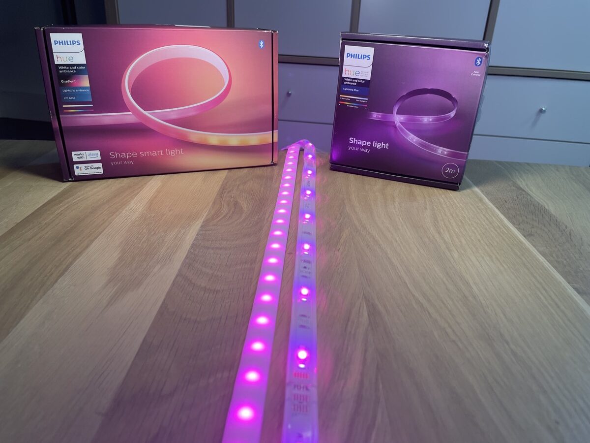 Hueblog: This is what the Ambiance Gradient Lightstrip looks like inside