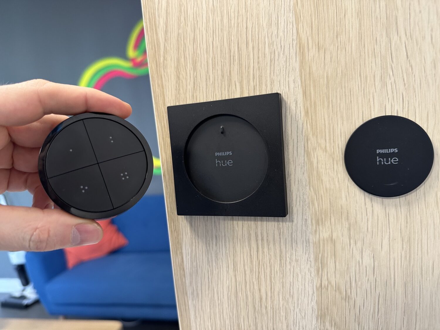 Hueblog: Hue Tap Dial switch with mini mount unboxed