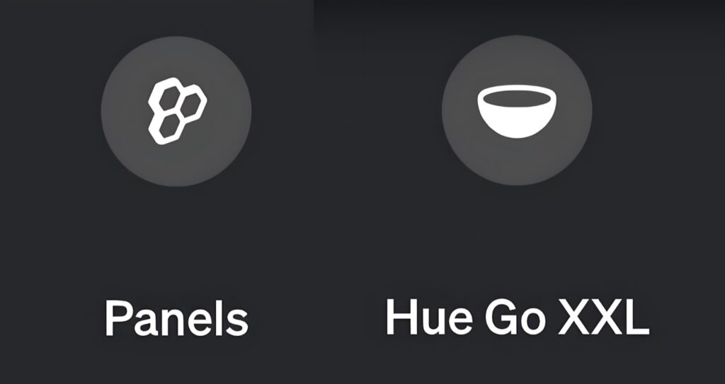 Hue Go XXL and Panels: New icons have appeared in the Philips Hue app ...