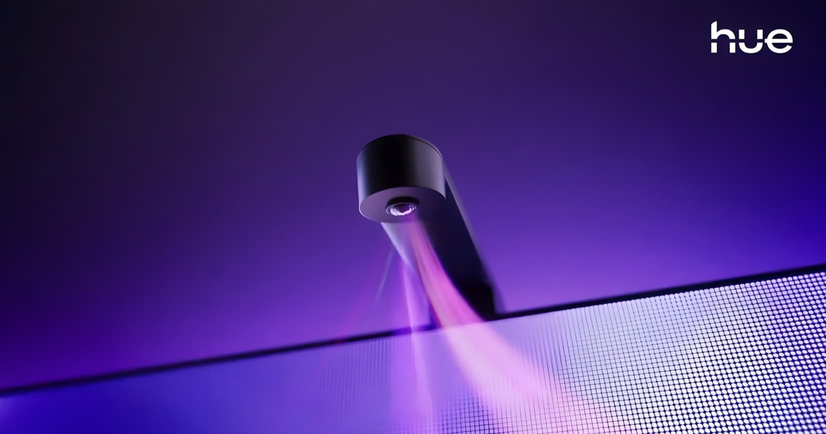 Philips Hue Camera attached on a TV screen